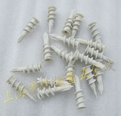 For 6 * 40mm plasterboard special plastic expansion pipe stopper with coarse teeth expansion tube 1.3 g