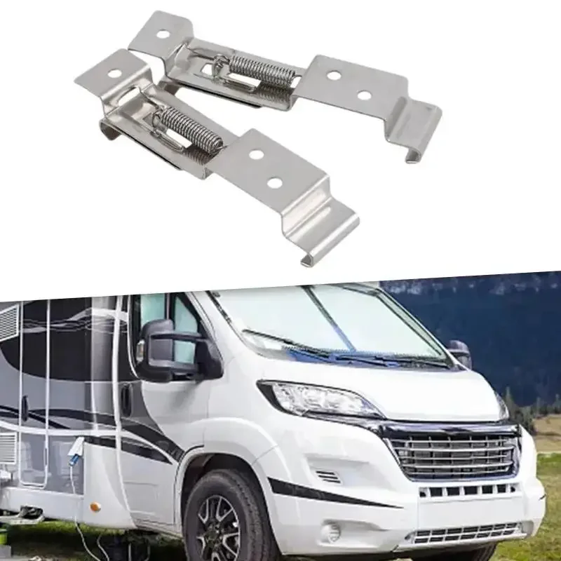 

2Pcs Cars License Plate Cover Auto Trailer Number Plate Clips Spring Bracket For Truck Sturdy Repair Part Replacement