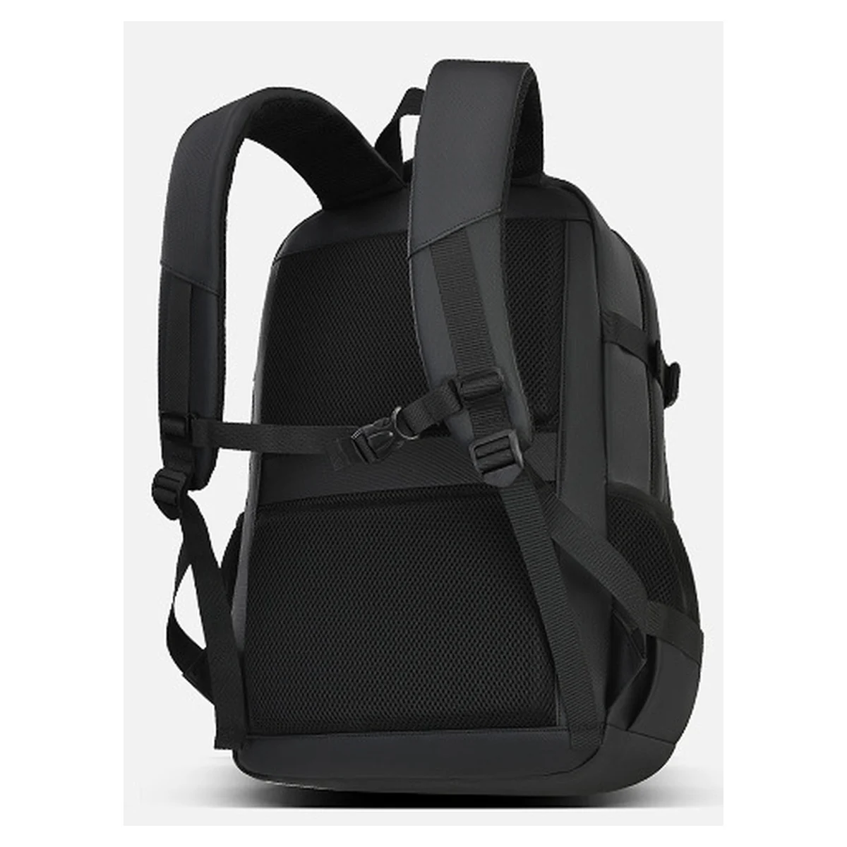 Large Commuter Laptop Backpack with Multiple Zipper Pockets Side Buckle Straps Padded Back and Luggage Strap for Work Travel