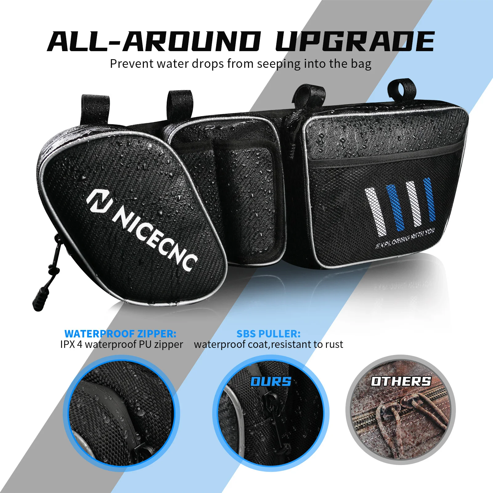 2 Pcs for Can Am Maverick X3 Front Side Door Bag Water Resistant Storage Pack UTV Maverick X3 MAX X RS Turbo R 2017-2022 2021