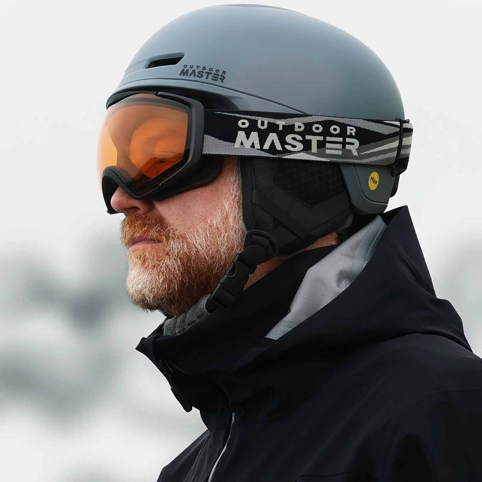 Occhiali da sci OutdoorMaster con copertura Occhiali da neve da snowboard OTG antiappannamento