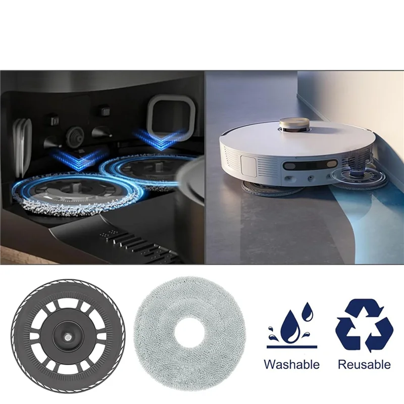 

Сменные накладки для швабры A70P 4X для Dreame L10S Pro Ultra Heat, L20 Ultra, детали робота-пылесоса X40 Ultra