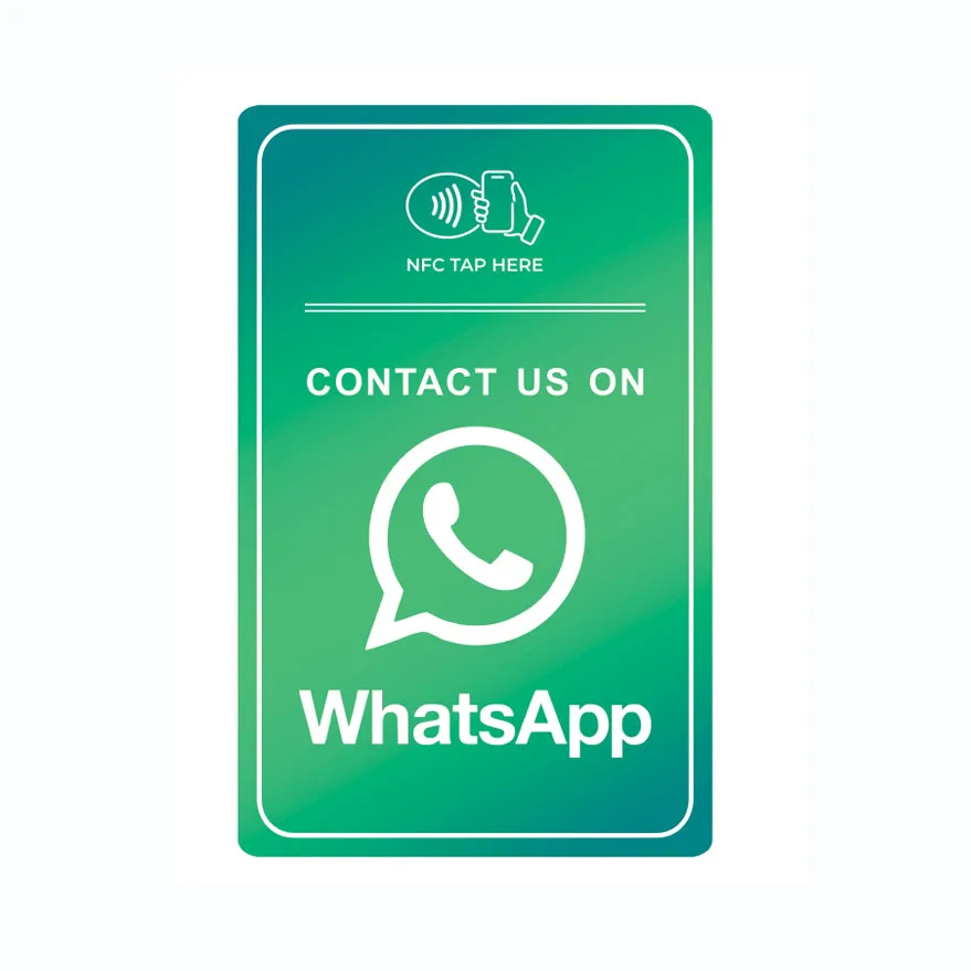 NFC-Chipkarte für WhatsApp Social Media Schnell kontakt Kunststoff Business Tap Card