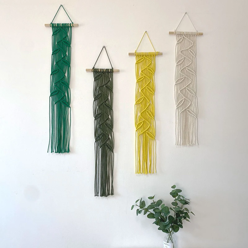 Macrame Wall Hanging  Colorful Cotton Woven  Handmade Bohemia Tapestry for Home Decor Bedroom Decoration House Warming Gift