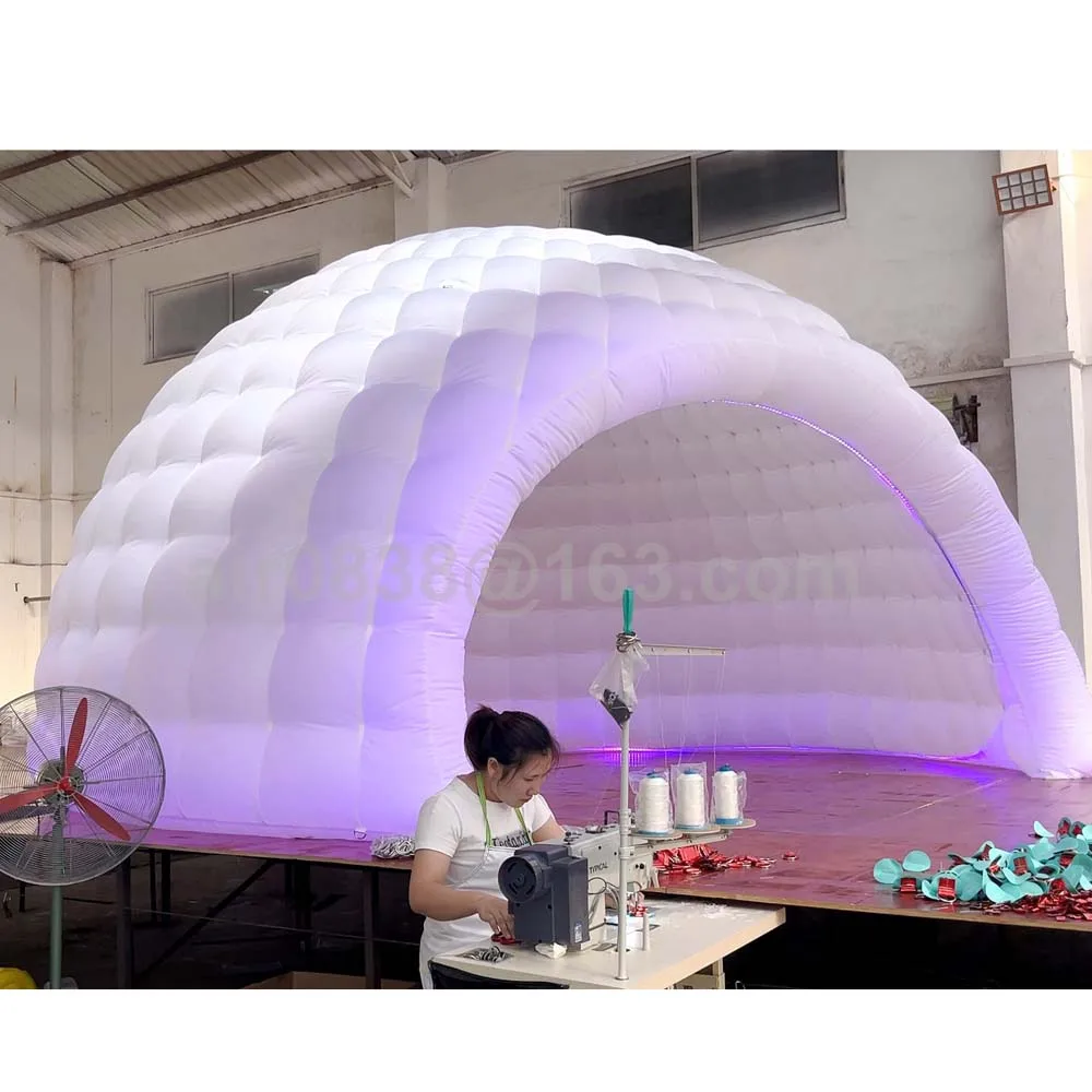 Oxford Inflatable Igloo Dome Tent With Blower Air Inflatable Shell Tent Half Dome House For Party Trade Show Exhibition Events