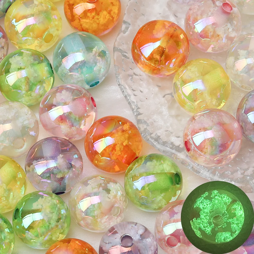 

Cordial Design 50Pcs 16*16MM Jewelry Findings & Components/Resin Bead/Cloud Shape/Luminous Aurora Effect/Hand Made/DIY Beads