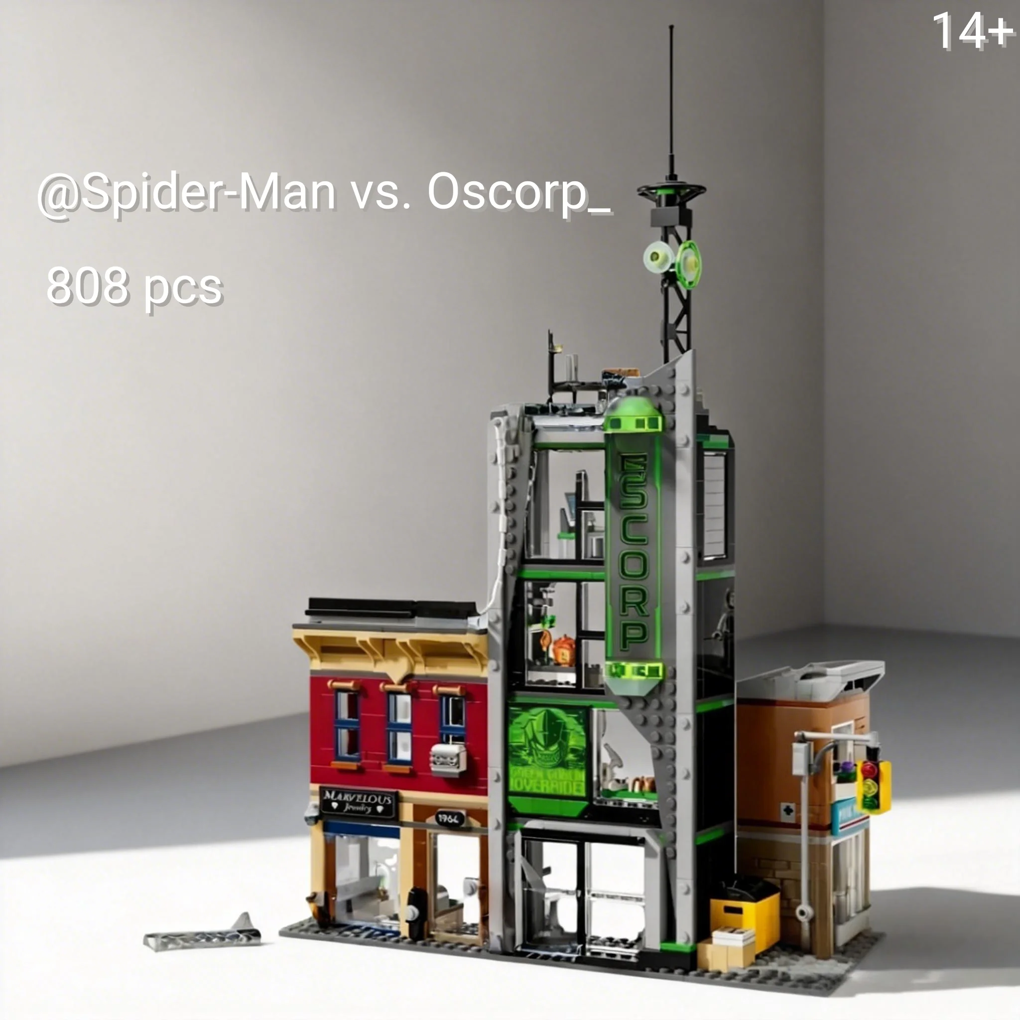 

Горячая новинка: Конструктор MOC-76324 «Битва в Башне Оскорп» (808 деталей) — модель по мотивам знаменитого фильма о героях, креативная идея для подарка на день рождения или вечеринку