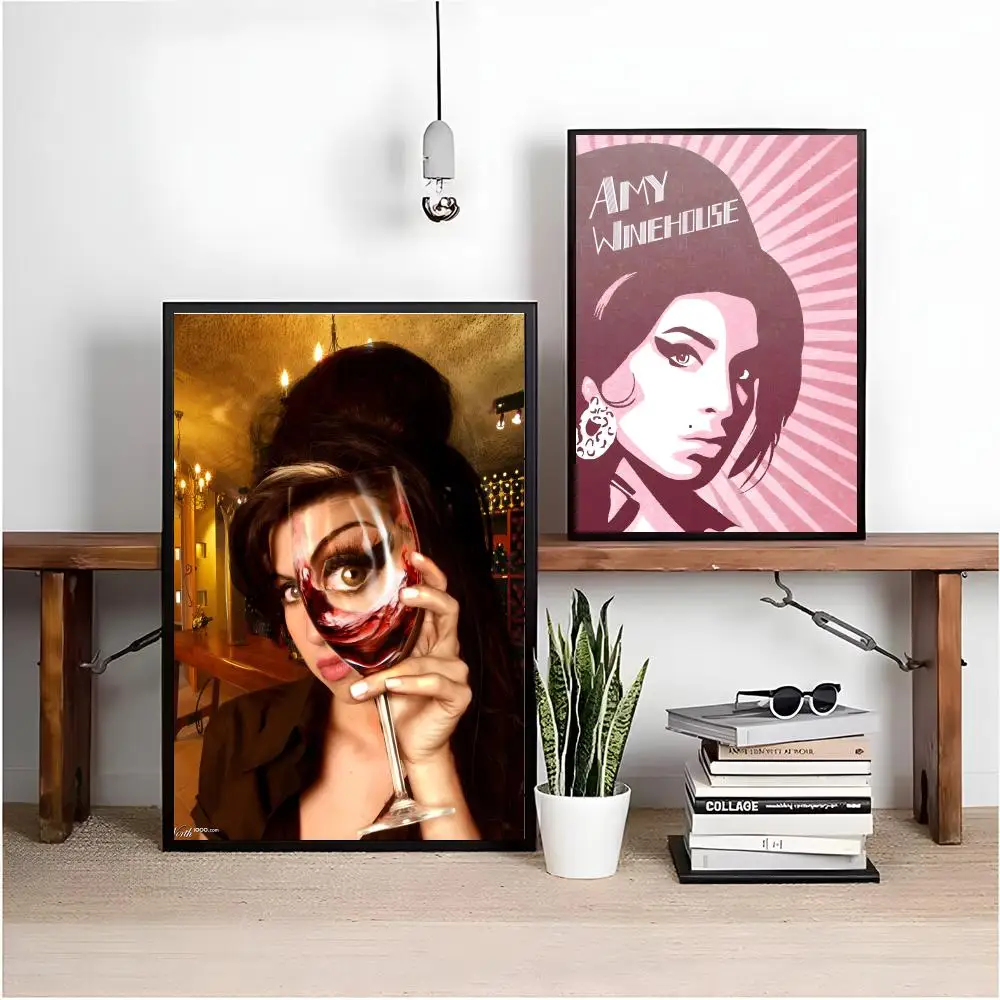 ملصق Jazz & Soul Icon Amy Winehouse لتزيين غرفة المعيشة