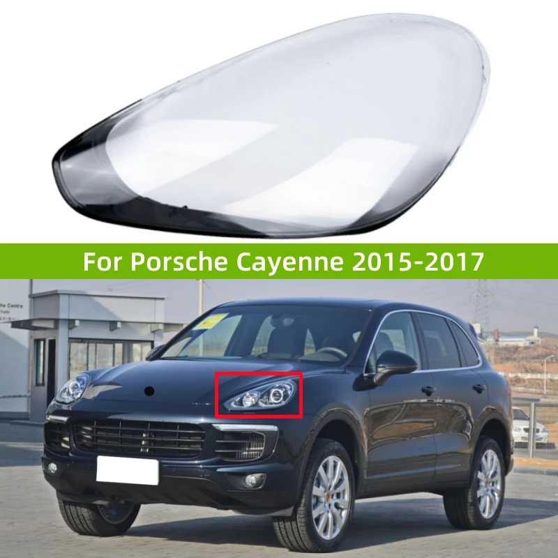 

Для Porsche Cayenne 2015 2016 2017, аксессуары, прозрачный материал ПК, фары, стеклянный корпус