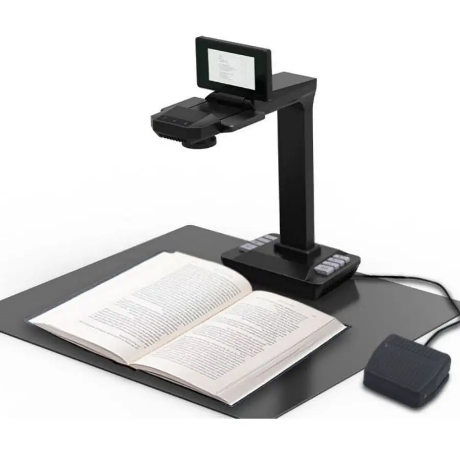 20MP A3 Automatic Document Scanner, USB Interface with LCD Screen, Supports Book & Document Scanning