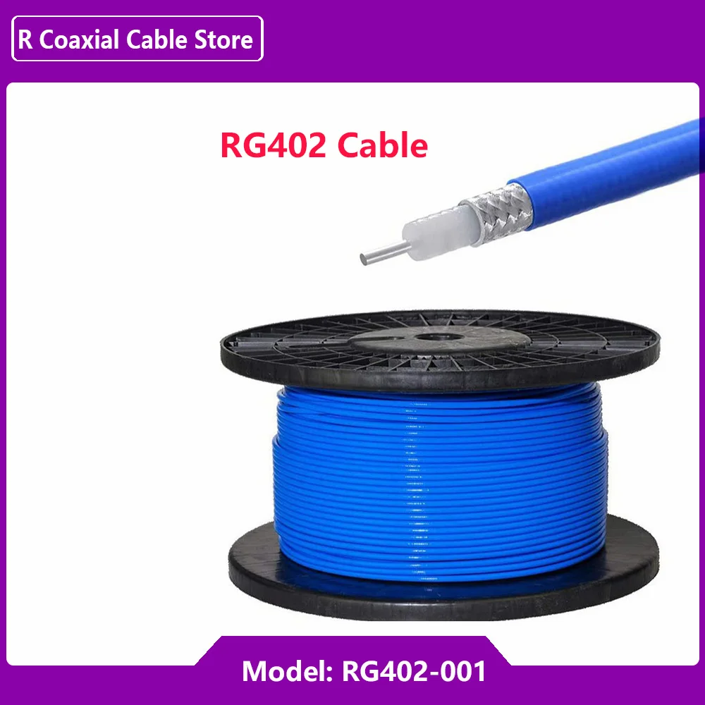 Rg402 conector de cabo coaxial flexível semi-rígido RG-402 0.141 