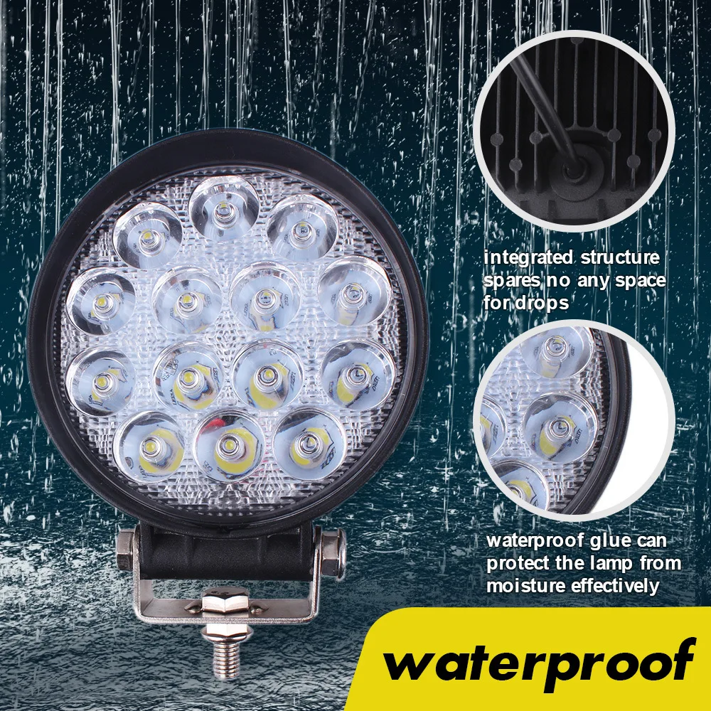 

Automobile retrofit light 126W LED work light off-road vehicle retrofit dome light LED automobile maintenance light