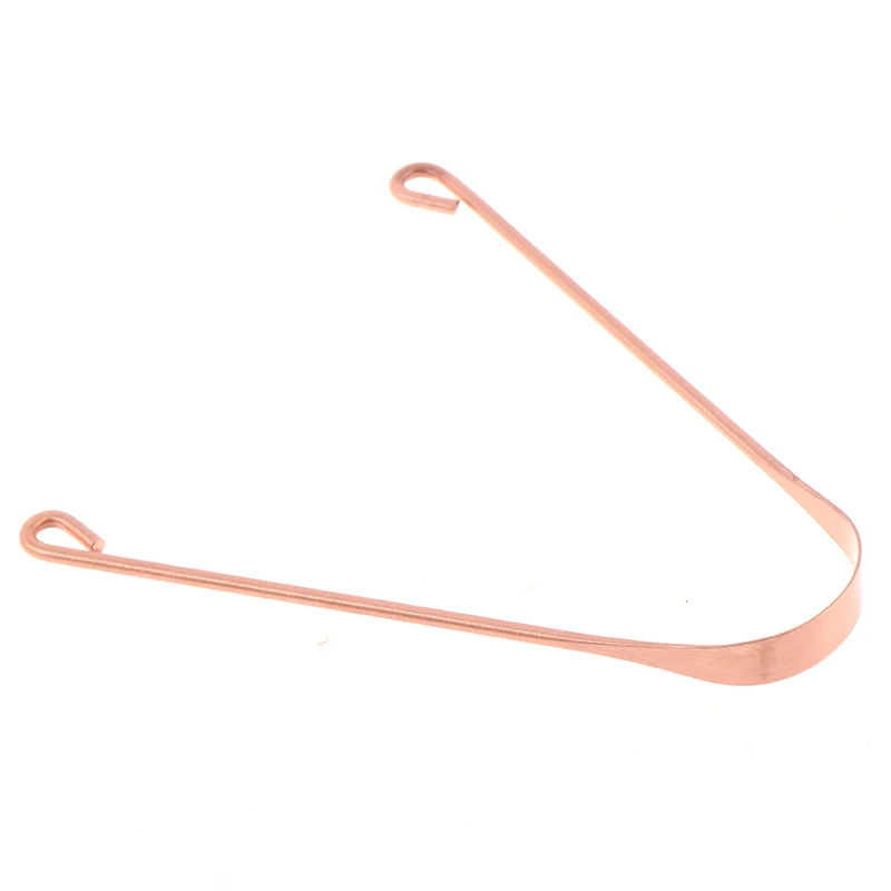 1pc Copper Tongue Scraper Men Women Toothbrush Dental Oral Care Hygiene Health Care Tool Cleaner Scraper