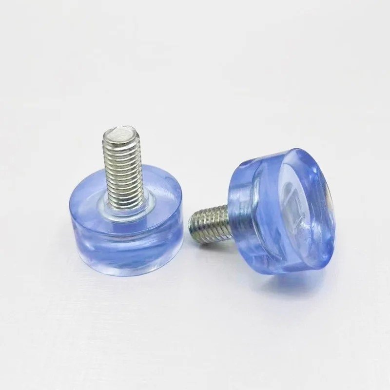 5Pcs PVC Transparent Adjustable Foot Pad Screw Non-slip Adjustable Height-increasing Foot Pad Applicable Office Furniture M6 M8