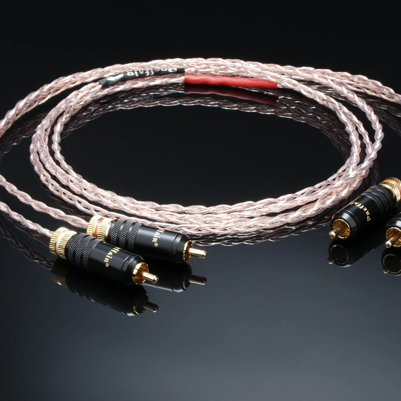 Paar 3AG XLR-Kabel RCA Doppelt Abgeschirmtes OCC Versilbertes Audio-RCA-Verbindungskabel 3CU RCA-Stecker Verlängerungskabel – Detail 11