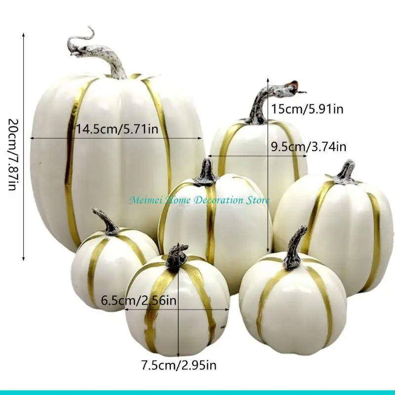 H7BF Dumpkin Foam Decors Halloween Halloween Pumpkin Ornamt