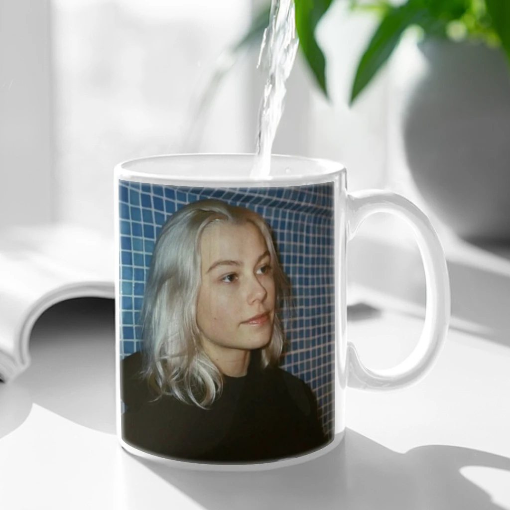 Singer Phoebe Bridgers Music Album Hot Songs Movie Mug 11oz Black Ceramic Coffee Mug Friends Birthday Gift Mug