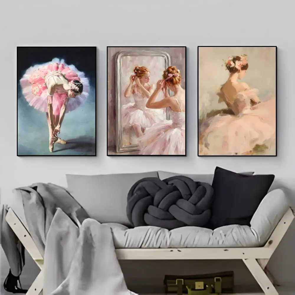 Elegant Graceful B-Ballet Art Poster Elegant Indoor Artwork Design & Contemporary Home Decor