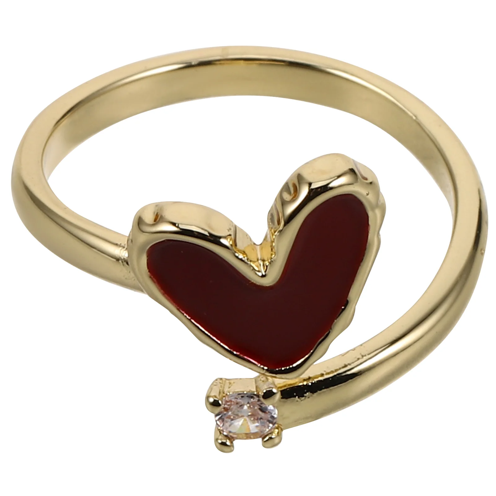 

Love Open Ring Adjustable Rings for Women Turquoise Finger Display You Christmas Round Heart