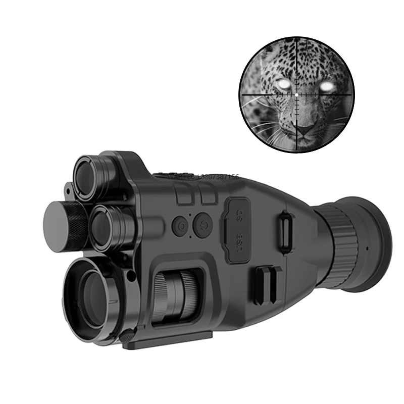 

1-8X 1080P Infrared Night Vision Monocular Digital Hunting Scope 4 Levels Screen Brightness Adjustable for Camping & Hunting