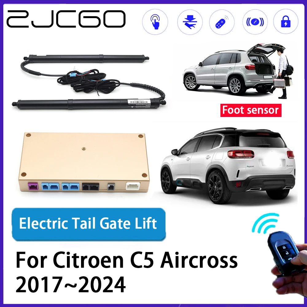 

ZJCGO Car Auto Trunk intelligent Electric Tail Gate Lift Automatic Tailgate Opener for Citroen C5 Aircross 2017~2024