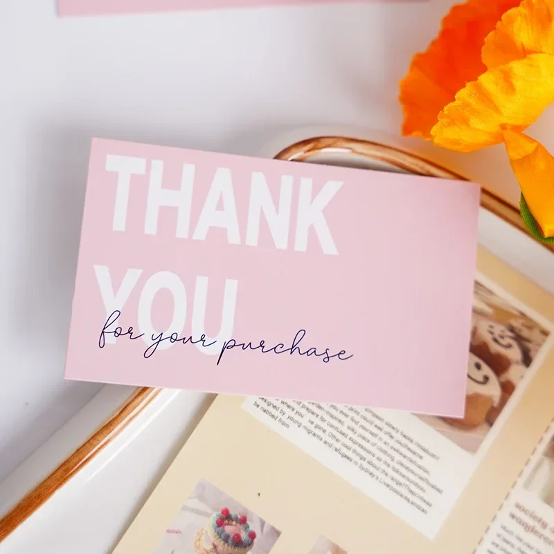 30pcs Thank You Greeting Cards Happy Birthday Cards for Envelopes Writable Postcard Luxurious DIY Business Party Gift Packaging