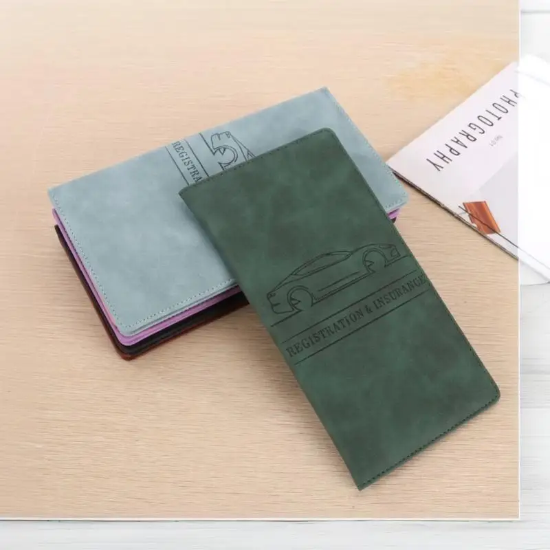 1Pcs Vehicle Glove Box Car Registration & Insurance Card Holder With Magnetic Shut Car Organizer For Documents Cards License - view 4