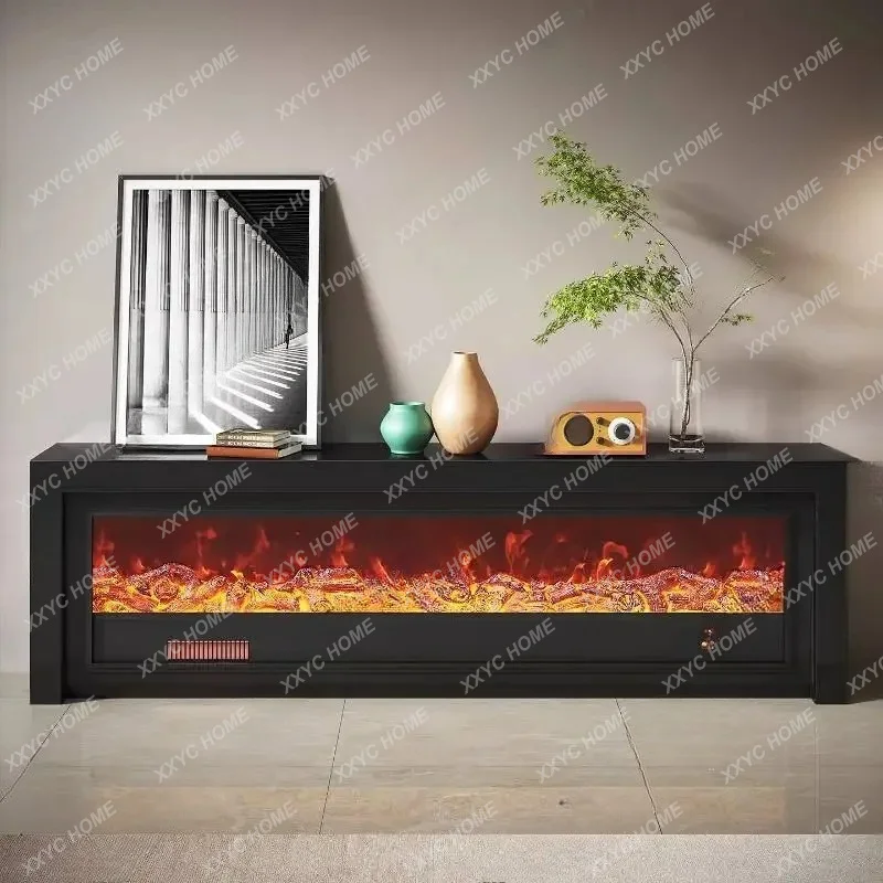 

XX New Beige Sitting Room Tv Cabinet Decoration Light Bedroom White Tv Cabinet Fireplace Electric Furniture