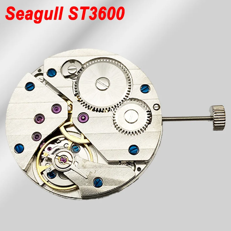 Seagull ST3600 mechanisch uurwerk ST36 horloge heren ETA 6497 handmatig opwindbaar 17 edelsteenkast, 9 uur klein tweede mod-mechanisme
