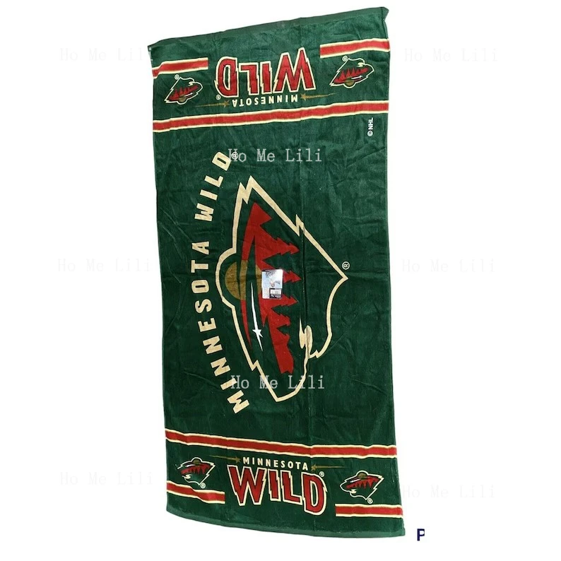 2000 Ice Hockey Team Beach Towel Logo Pool Bath Towel