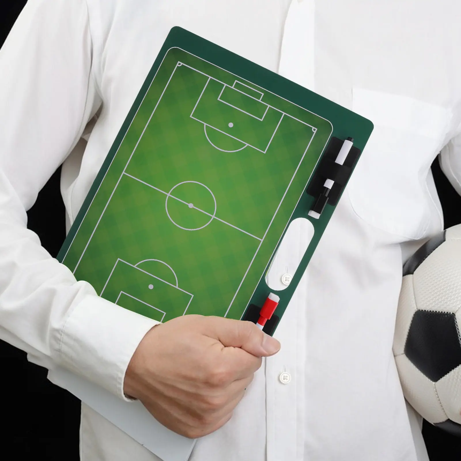 Football Coaching Board Made of Premium PVC Material Reusable Non-Bend Sturdy Compact Design for Sports Ball Training Game