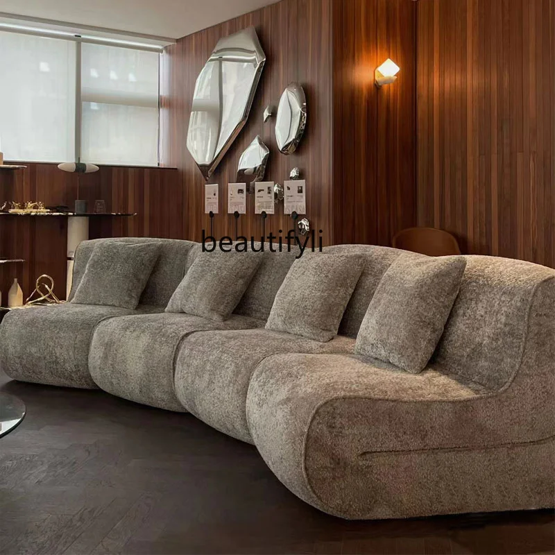 Modern Minimalist Sofa for Living Room, Hotel Reception,  Clothing Store Sofa, Light Luxury, Personalized Leisure Lazy Sofa