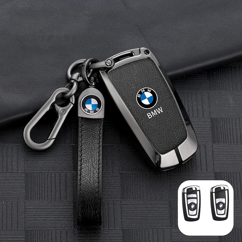 Leather Car Key Case Cover Protector Shell for BMW 1 3 5 7 Series X1 X3 X4 X5 F10 F15 F16 F20 F30 F18 F25 M3 M4 E34 Accessories