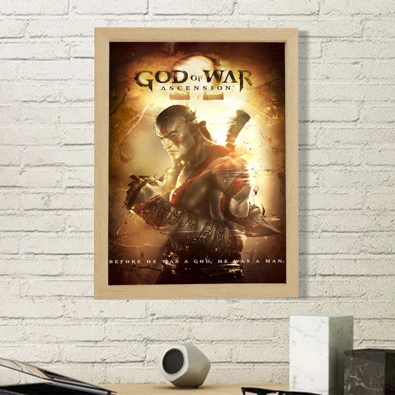 God Of War Posters for Wall Decor Kratos Game Home Decorations Decorative Paintings Canvas Room Poster Art Decoration the Garden