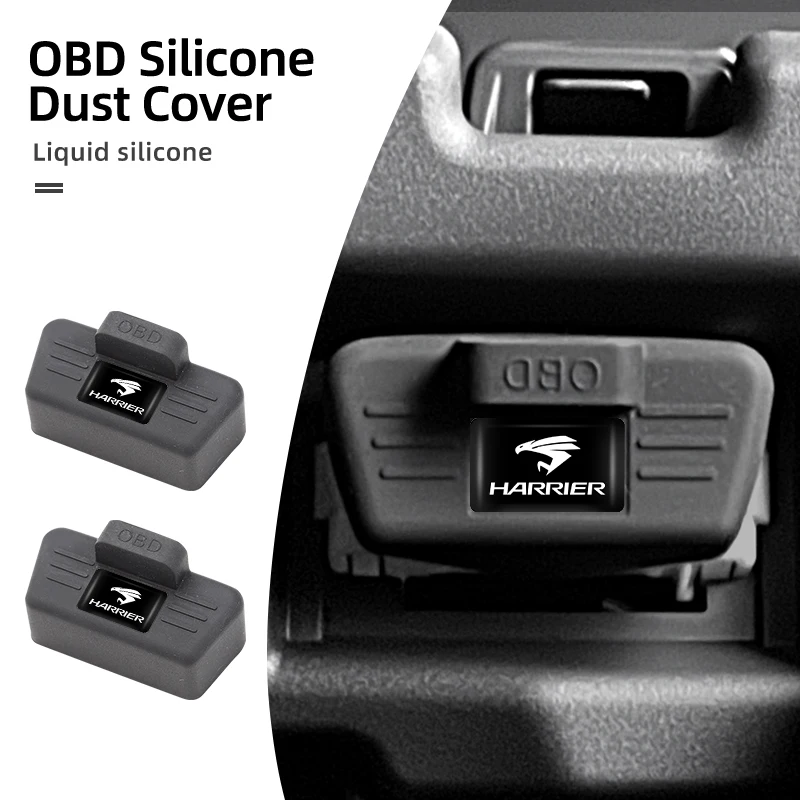 Car OBD Port All-in-One Dust Cover Silicone Clogging Cap Auto Accessories For Toyota Harrier TRD Prado RAV4 Auris CHR Corolla