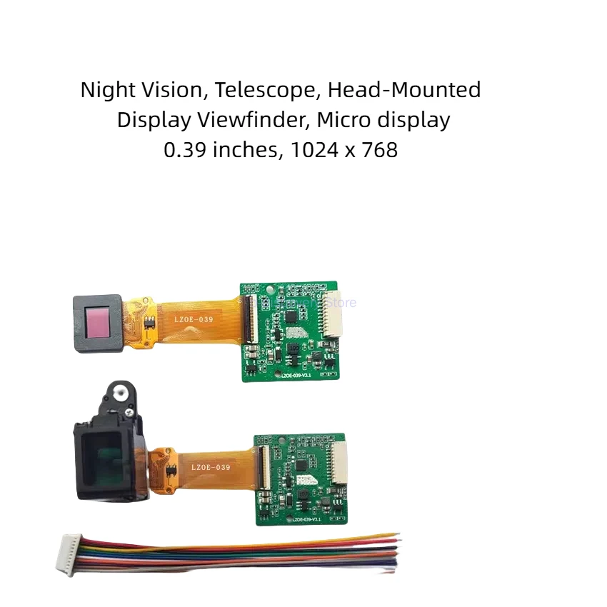 Thermal Night Vision Telescope Viewfinder 0.39 inch Miniature Head-mounted Display 1024X768