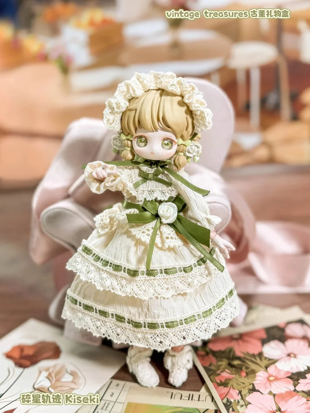 Miniso Kiseki Vintage Treasures BJD Caja ciega de moda - Lindos adornos de muñecas móviles Colgantes decorativos para regalos de moda