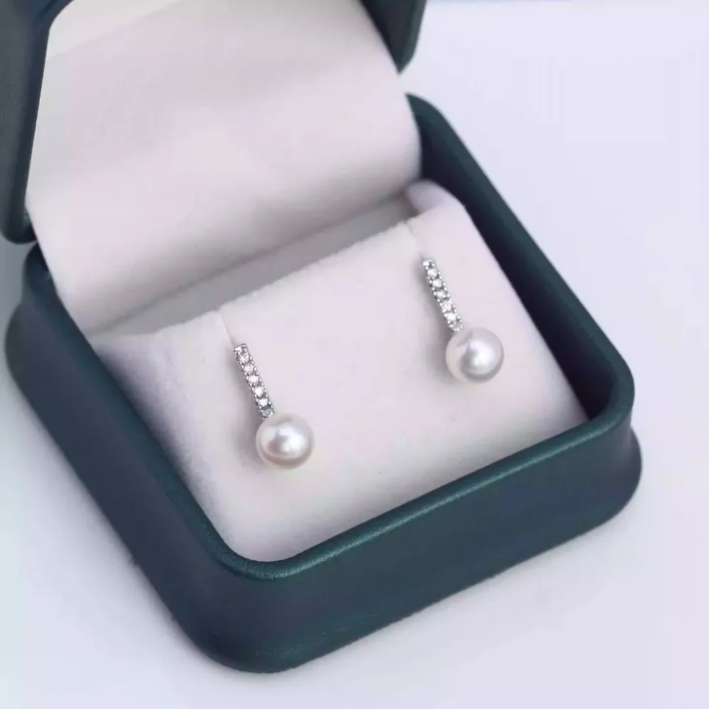 

10PCS S925 Sterling Silver Needle 18K Gold Wrapped Plated Brass Earring Settings Diy Jewelry Pearl Earrings Accessories