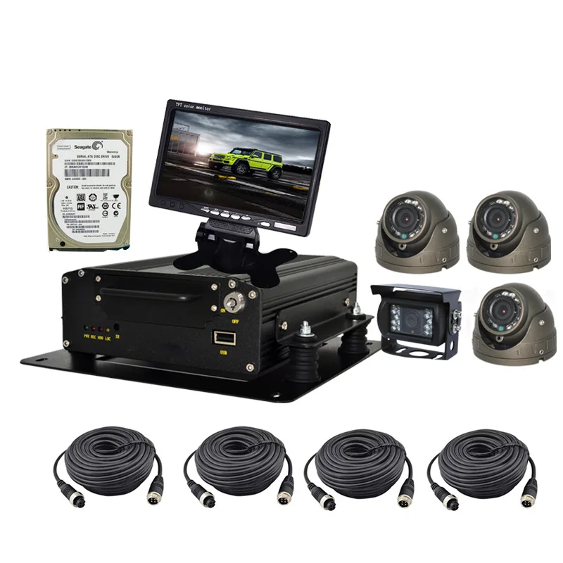 Vehicle dvr kit 4CH Channel Car Mobile DVR