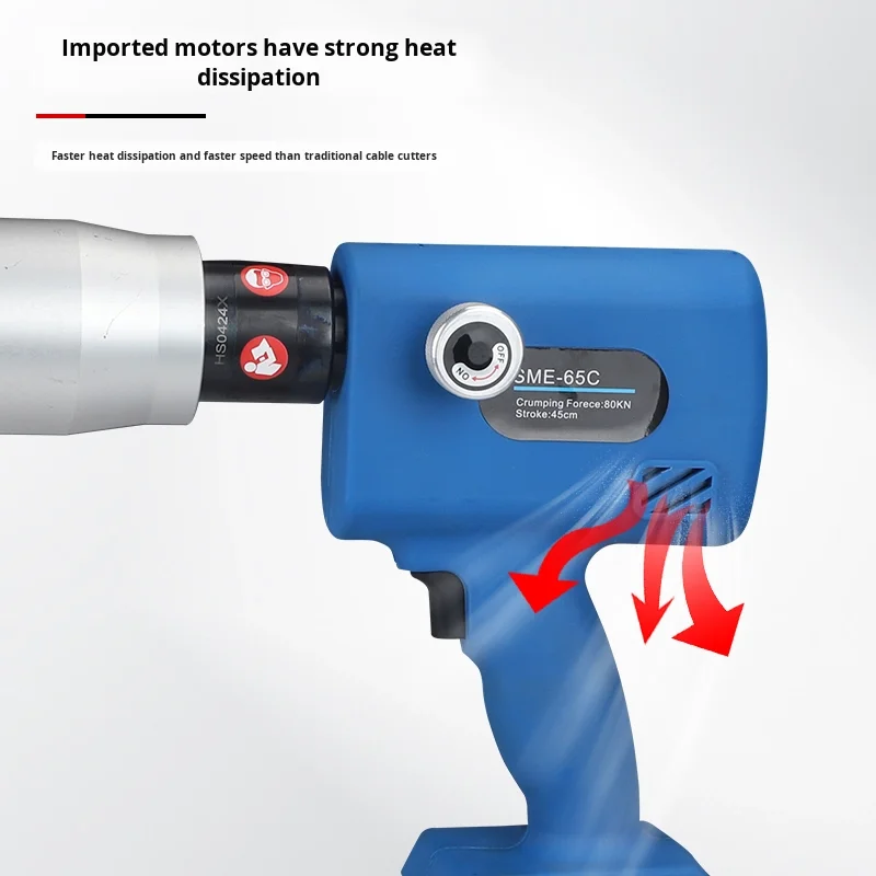 Single Strand Hydraulic Wire Cutter Sme-65C Portable Lithium Battery Operated for Cutting Copper Aluminum Cable