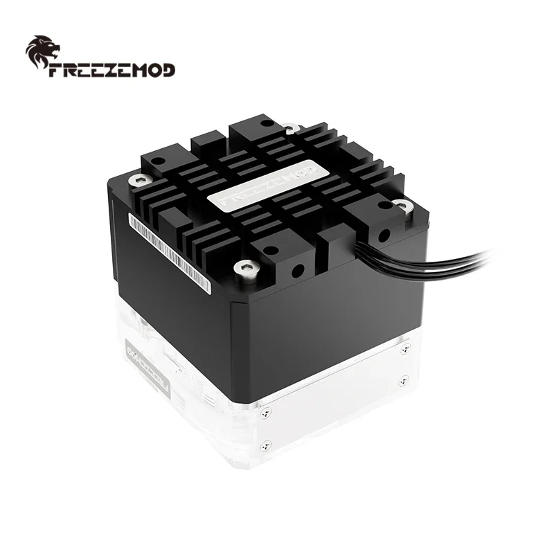 FREEZEMOD Hitung pendingin pc pendingin air pompa bisu PWM aliran cerdas 800L/H VA LCD suhu rasa lampu RGB. PU-FS6M-P