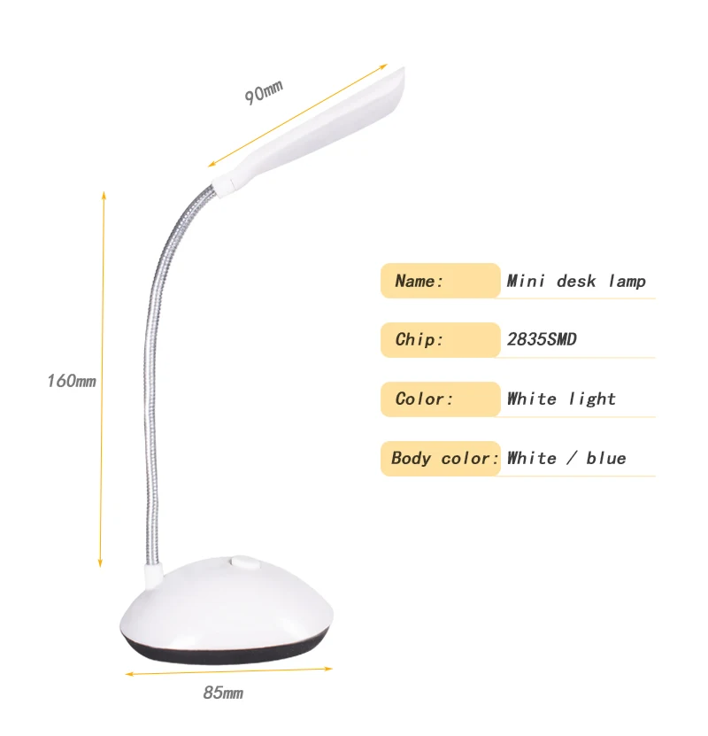 LED Desk Lamp Eye Protection Lamp Table AAA Battery Reading Book Lights Reading Lamp Desk Lights Morden Lamp to Read a Book