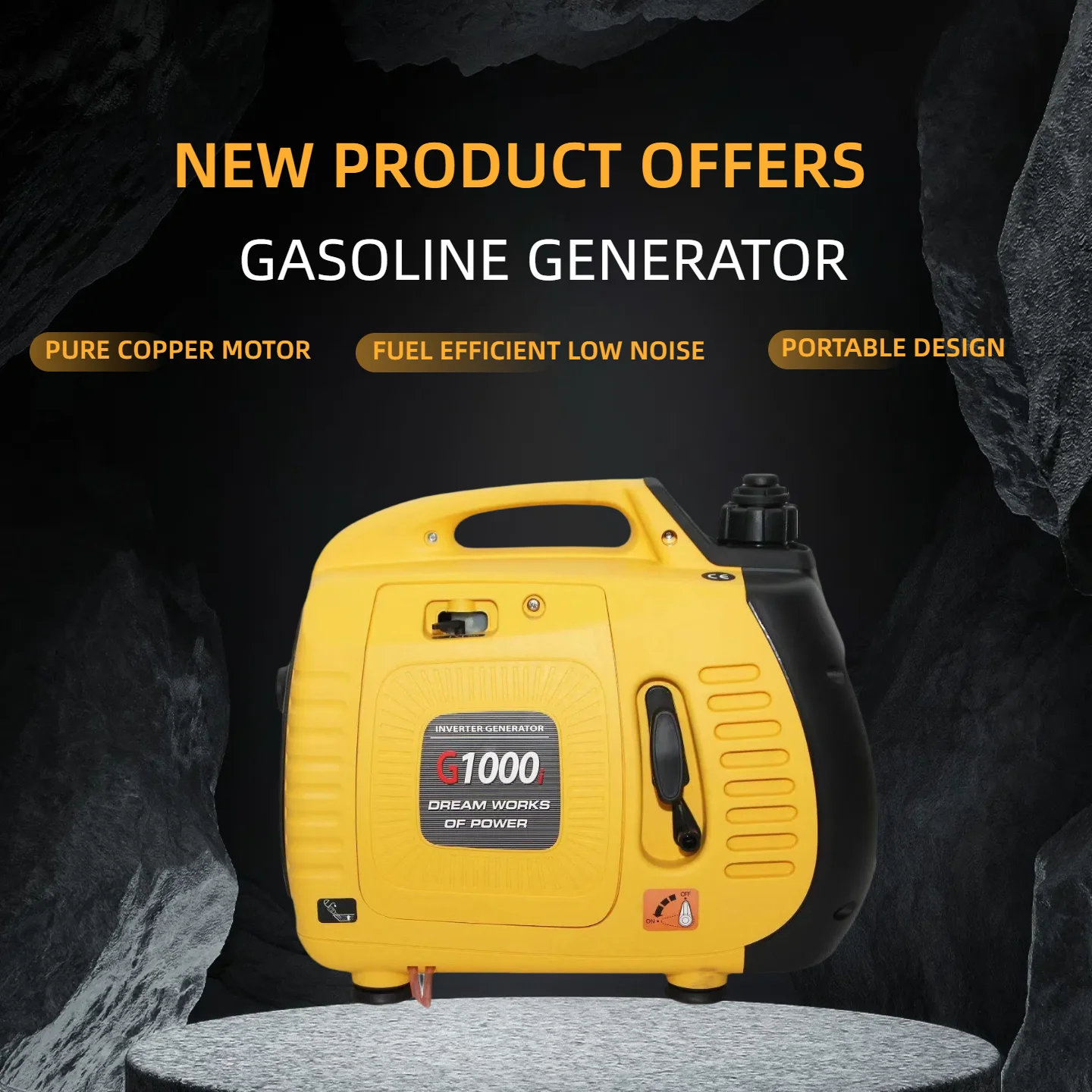 

Camping Electricity Generator Portable Power Generators Petrol Emergency Power Supply Suitable for Household Electricity Silent