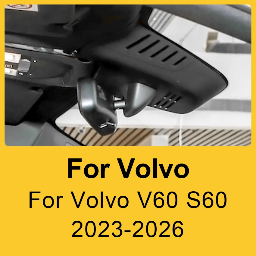 HD 4K Dash Cam DVR Ccamera For Volvo V60 S60 2023 2024 2025 2026 Car Dvr UHD Mini Camera WiFi Video Recorder