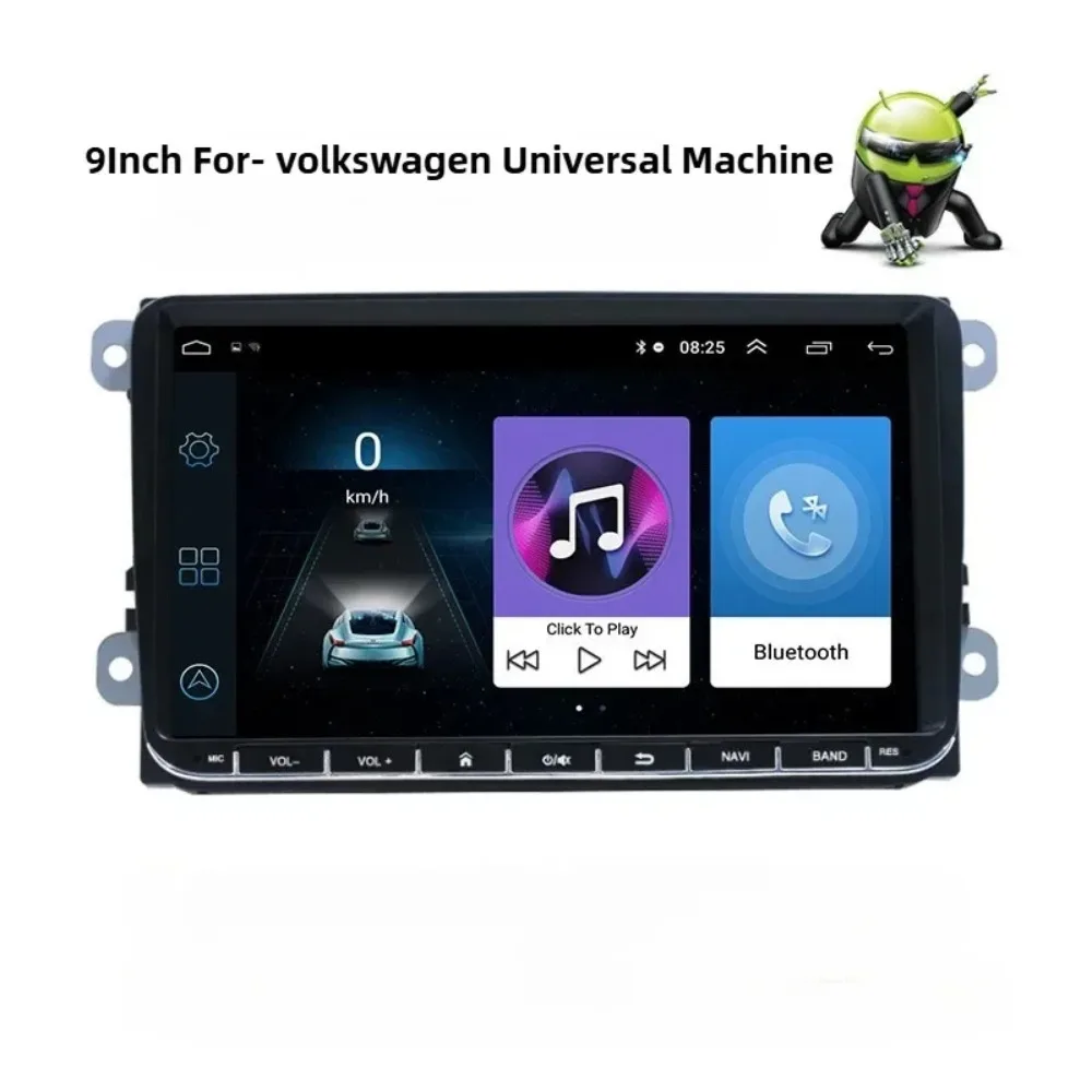Veclumin 9 Inch Car Bluetooth MP5 Player Android System GPS Navigation GPS/BT/USB/MP5  2+32G+carplay Parts for Volkswagen
