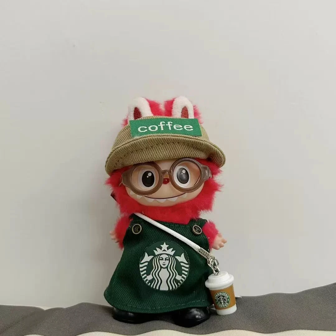 ملابس ستاربكس لابوبو ملابس لابوبو عصرية لدمية لابوبو مناسبة للدمى مقاس 6.65 بوصة لتزيين هدايا حفلات الهالوين