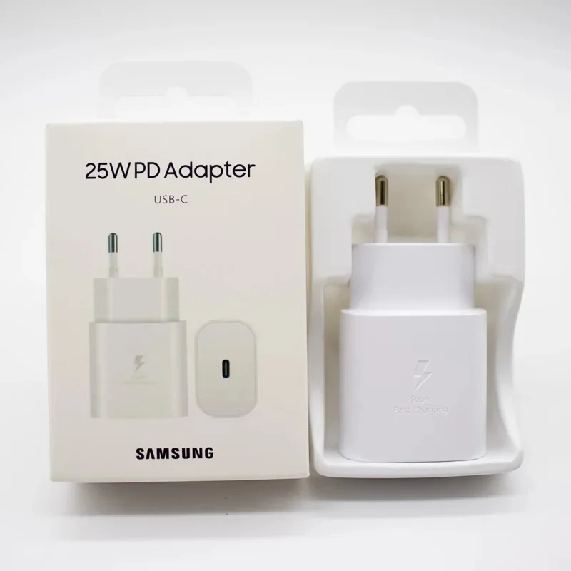 SAMSUNG-cargador PD súper rápido de 25W, Cable USB C de 1M, adaptador de viaje, Cargador para Galaxy Z Fold 6 5 4 3 2 S25 S24 Note 20 10 Ultra
