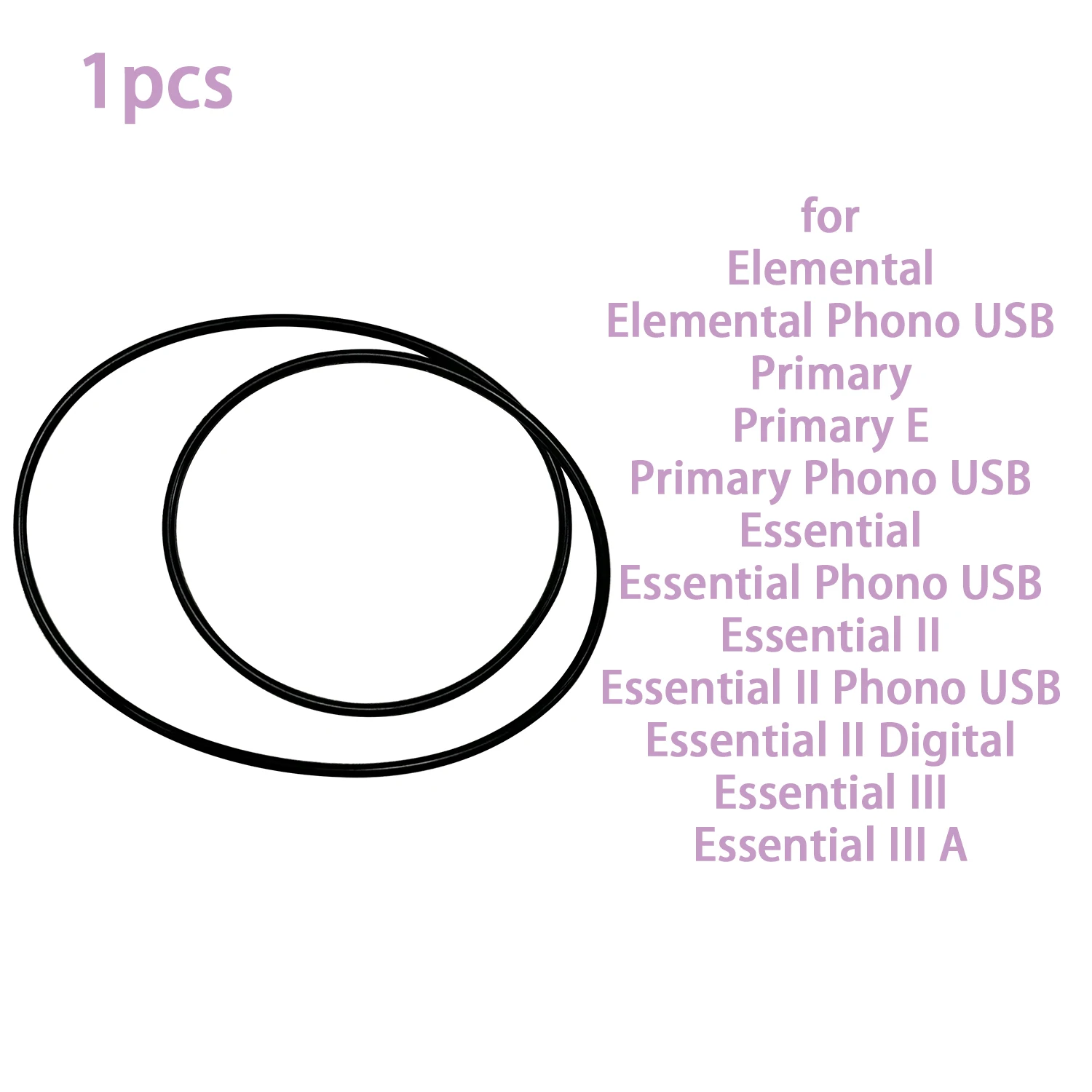 TURNTABLE BELT For Pro-Ject Elemental Phono USB, Primary E / Phono USB, Essential Phono USB / II Phono USB / II Digital / III A