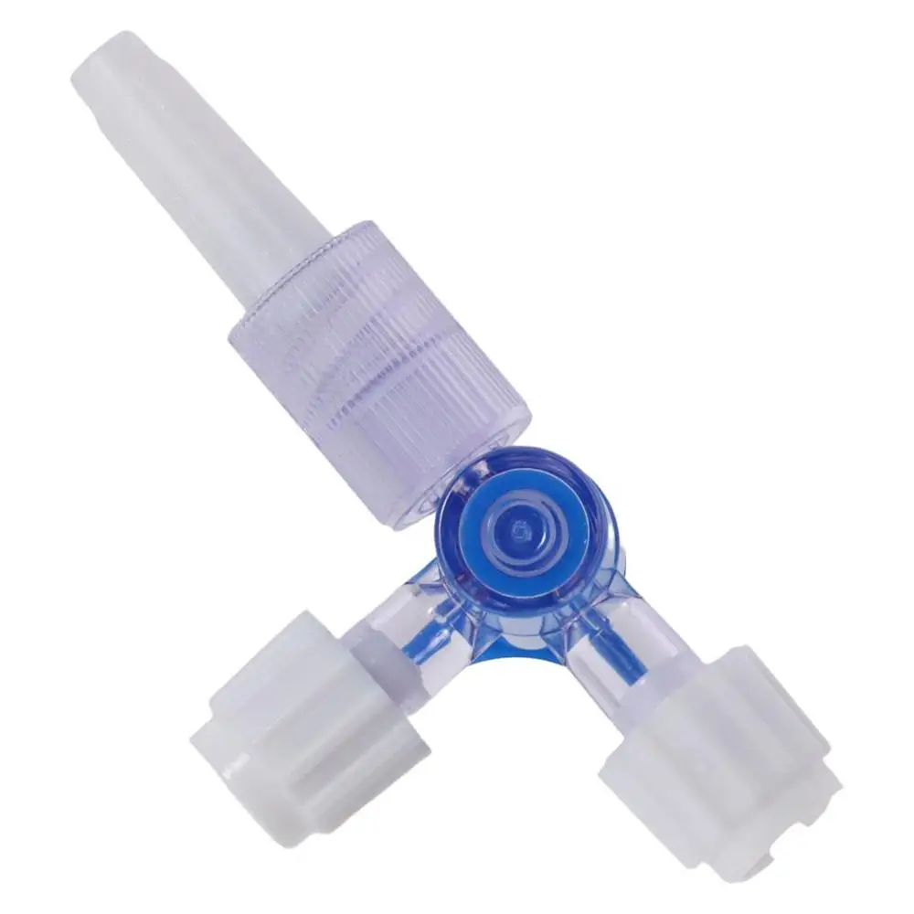 6pcs Plastic 3-Way Valve 3-Way Stopcocks Luer Connections Ball Valve Male Lock Water Valve School Projects