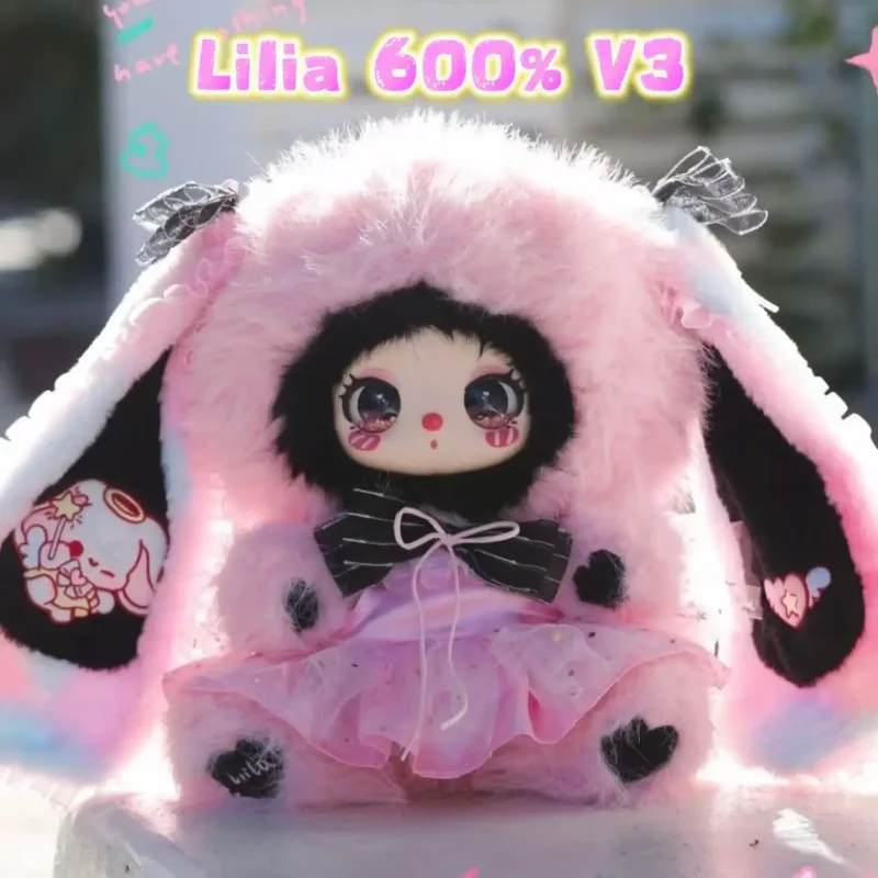 

Liila 600% V3 Серия для макияжа для вечеринок Слепая коробка Симпатичная плюшевая кукла Фигурка Настольный орнамент Украшение Mystery Box Игрушки для девочек